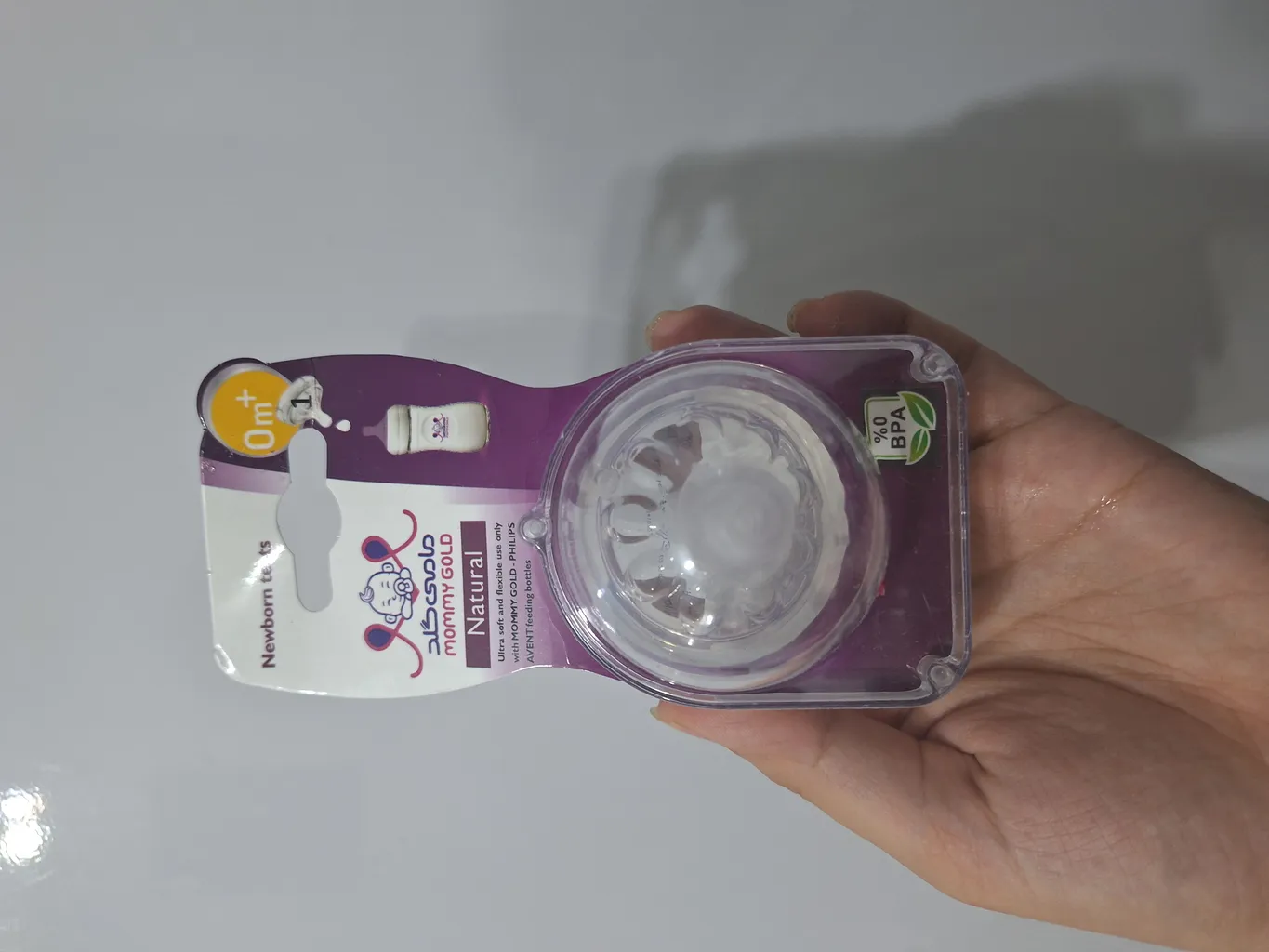 سر شیشه شیر مامی گلد مدل نچرال گروه سنی مثبت 18 ماه