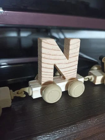 اسباب بازی چوبی مدل حروف انگلیسی قطار