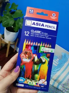 تجریه خرید مداد رنگی 12 رنگ آسیا مدل A-12
