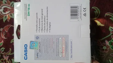 ماشین حساب کاسیو مدل DH-16-BK