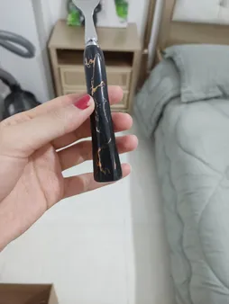 ست کارد و چنگال میوه خوری 12 پارچه طرح سنگ