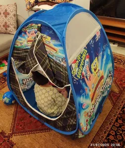 تجریه خرید چادر بازی کودک مدل باب اسفنجی کد KDK-newbob