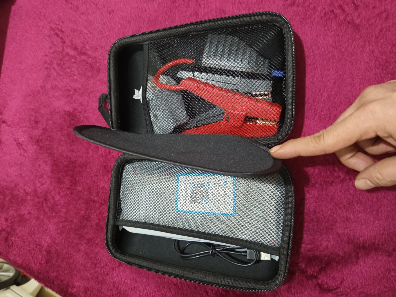 جامپ استارتر و پاوربانک پاورولوجی مدل PPBCHA29 16000mAh PD18W QC3.0 1200A