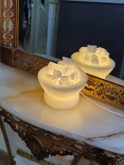 آباژور سنگ نمک طب سنگ طرح کاسه کد TA-50106