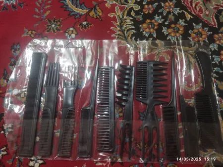 ست شانه مو سافاری کد 31282 بسته 10 عددی