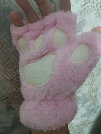 دستکش بافتنی زنانه مدل خرسی خاص کد 485993