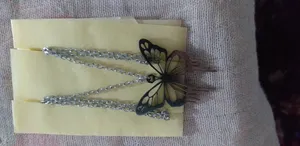 تجریه خرید گردنبند دخترانه مدل پلاک پروانه