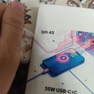 تجریه خرید شارژر دیواری 35 وات مدل iph45 به همراه کابل USB-C به لایتنینگ