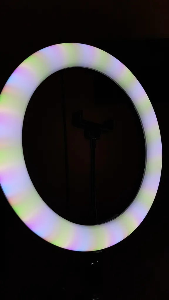 رینگ لایت مدل MJ33-RGB