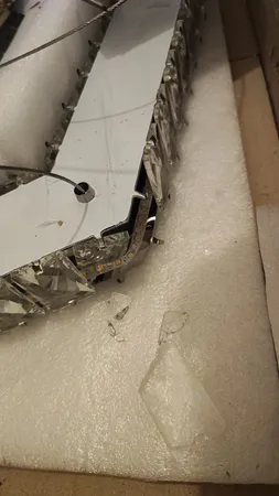 لوستر مدل سه حلقه شش ضلعی کد A-1