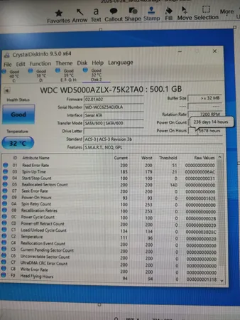 هارددیسک اینترنال وسترن دیجیتال مدل Blue WD5000AZLX ظرفیت 500 گیگابایت
