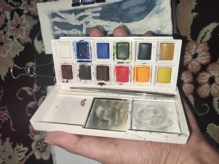 آبرنگ 12 رنگ وینزور اند نیوتن مدل COTMAN