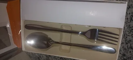 قاشق و چنگال غذا خوری مدل براق کد 3511  مجموعه 12 عددی