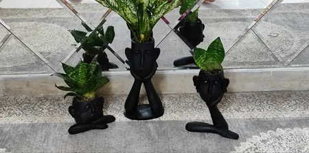 گلدان دکوری طرح افسوس مجموعه 3 عددی