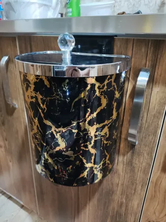 سطل زباله کابینتی رزمن طح ماربل کد 1090