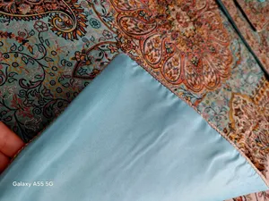 تجریه خرید سجاده جانماز ترمه نگین خاتم طرح افشاری کد SBZ