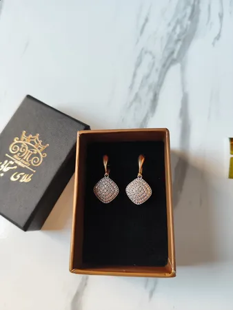 گوشواره طلا 18 عیار زنانه طلای مستجابی کد 05