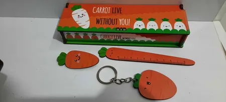 بسته لوازم تحریر طرح هویج مجموعه 5 عددی