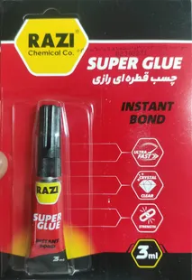 چسب قطره ای رازی مدل Super Glue حجم 3 میلی لیتر بسته 4 عددی
