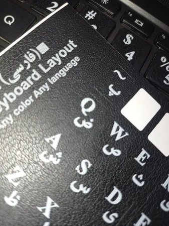 برچسب حروف فارسی کیبورد مدل BK-01
