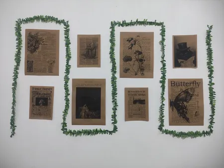 گل مصنوعی مدل ریسه برگ کد 398 طول 7/5 متر