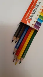 مداد رنگی 6 رنگ آدمیرال مدل MDF