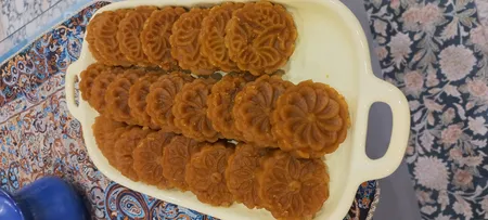 قالب شیرینی به گز مدل فشاری کلمپه مجموعه 7 عددی