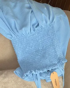 تجریه خرید پیراهن ساحلی زنانه مدل تابستانی رنگ آبی