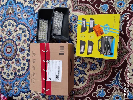 چراغ مه شکن جلو مدل LED مناسب برای پژو 405 بسته 2 عددی