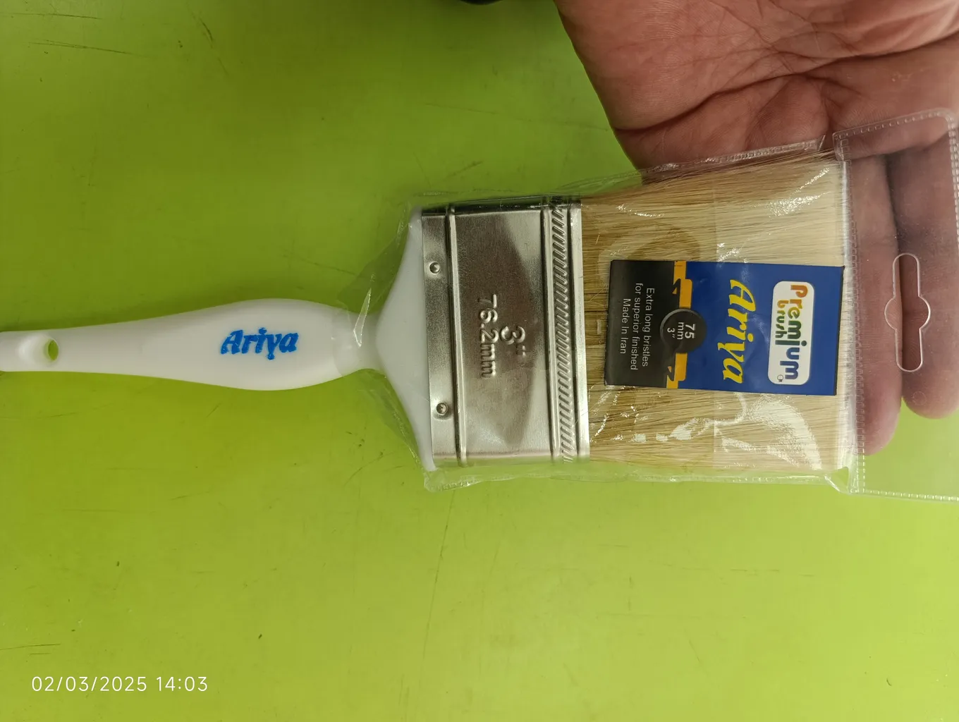 قلم مو نقاشی آريا مدل 999 سايز 3 اينچ