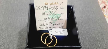 گوشواره طلا 18 عیار زنانه دوست خوب مدل dk474