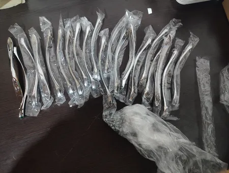 دستگیره کابینت و کمد مدل پاپیونی کد TE160 بسته 5 عددی