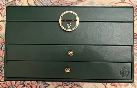 جعبه جواهرات مدل چرمی 3طبقه