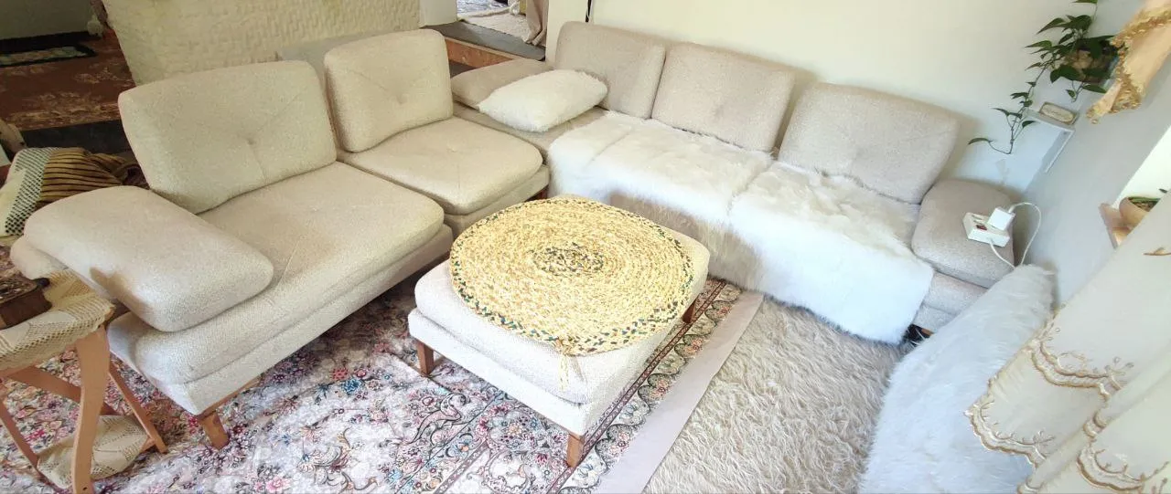 مبل تختخواب شو هفت نفره گروه صنعتی آراز مدل ال پازلی