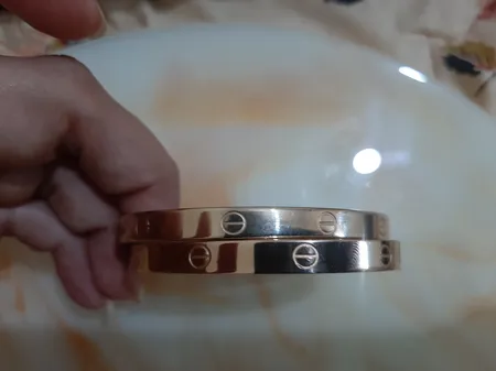 دستبند شهر شیک طرح کارتیر لاو مدل D224 سایز 7