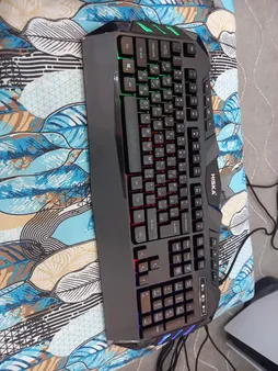 کیبورد گیمینگ هیسکا مدل HX-KEG400 RGB، سوییچ ممبران، Full-Size نورپردازی RGB