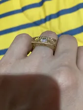 تجریه خرید انگشتر طلا 18 عیار زنانه جواهری سون مدل 2475