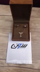 نیم ست طلا 18 عیار زنانه جواهری سون مدل 2794