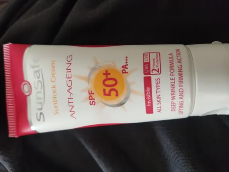 کرم ضدآفتاب و ضدچروک سان‌سیف، حجم 50 میلی‌لیتر