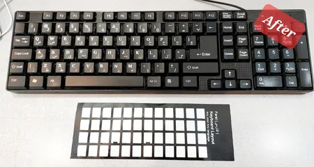 برچسب حروف فارسی کیبورد مدل D-01