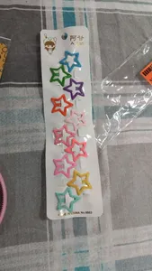 تجریه خرید گیره مو دخترانه مدل پاستیلی طرح ستاره کد 150359 مجموعه 10 عددی