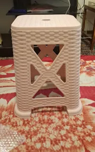 تجریه خرید چهارپایه ناصر پلاستیک مدل حصیری کد NP-867