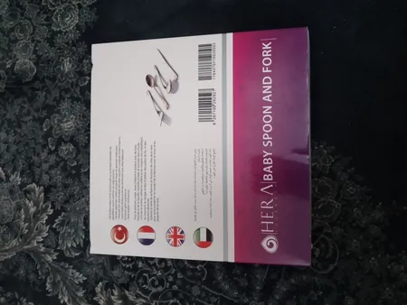 ست قاشق و چنگال کودک پاشا مدل HELLO BABY کد 2