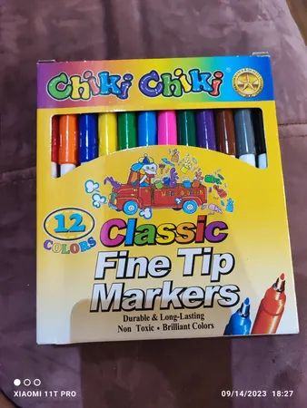 ماژیک 12 رنگ چیکی چیکی کد LA43