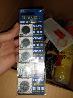 باتری سکه ای تیانکیو مدل CR2032 بسته 5 عددی