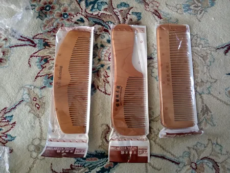 شانه مدل چوبی بسته سه عددی