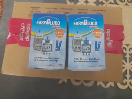 نوار دستگاه تست قند خون ایزی گلوکو مدل اتوکدینگ بسته 50 عددی