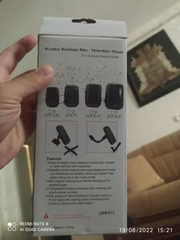 پایه نگهدارنده گوشی موبایل مدل BIC مناسب برای موتورسیکلت