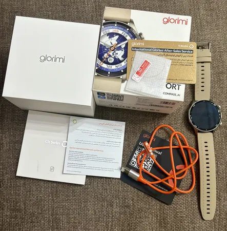 ساعت هوشمند گلوریمی مدل GX SPORT مناسب برای ورزش، کنترل سطح اکسیژن خون، شمارش ضربان قلب، پایش وضعیت خواب، با بند سیلیکونی