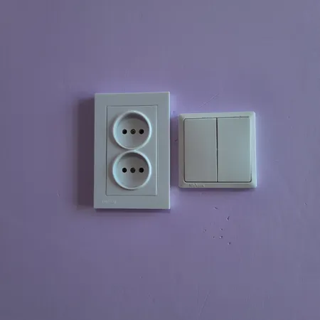 پریز برق دوقلو خیام الکتریک مدل KH8055